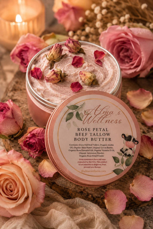 Rose Petal Whipped Tallow Body Butter