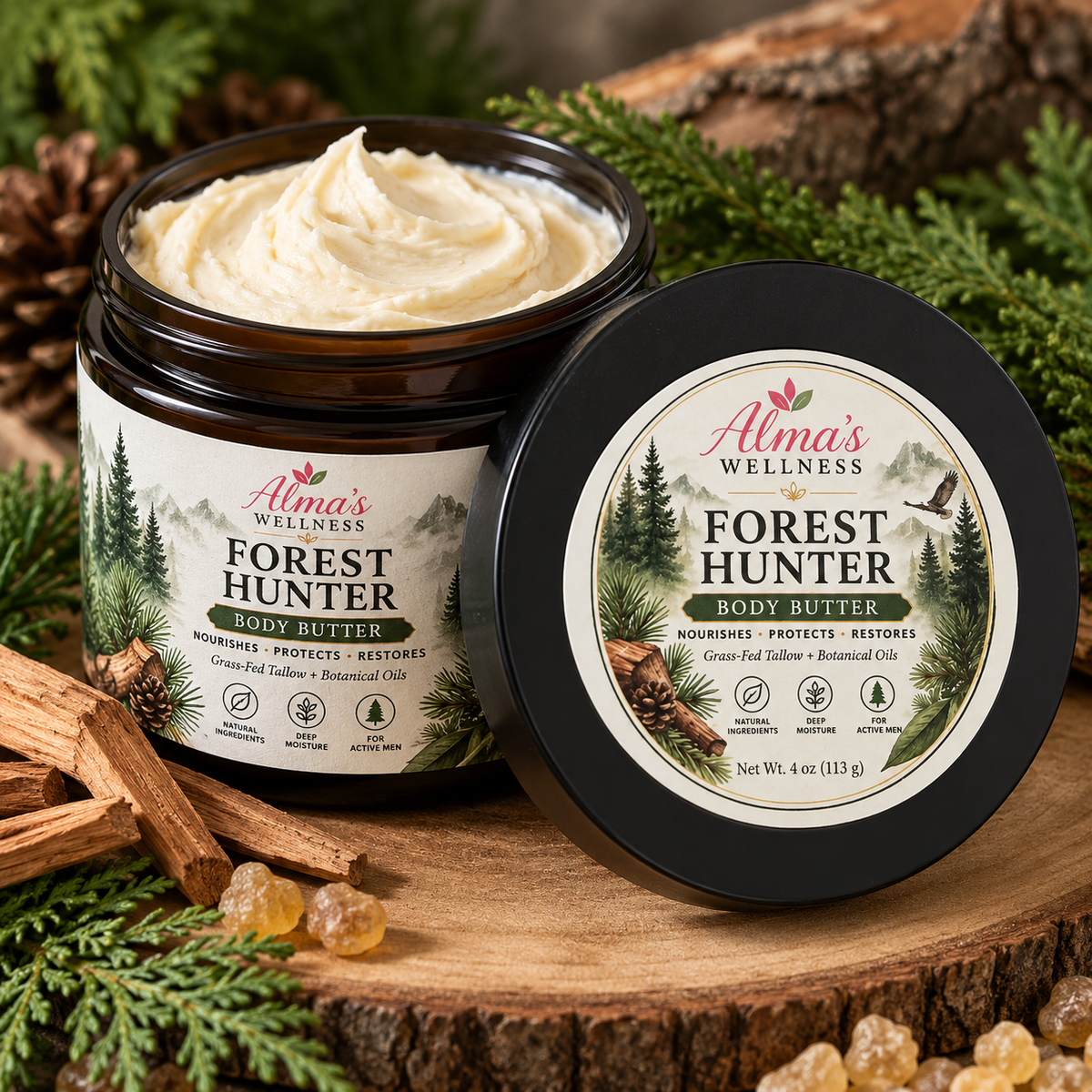 Forest Hunter- Men's Beef Tallow Body Butter